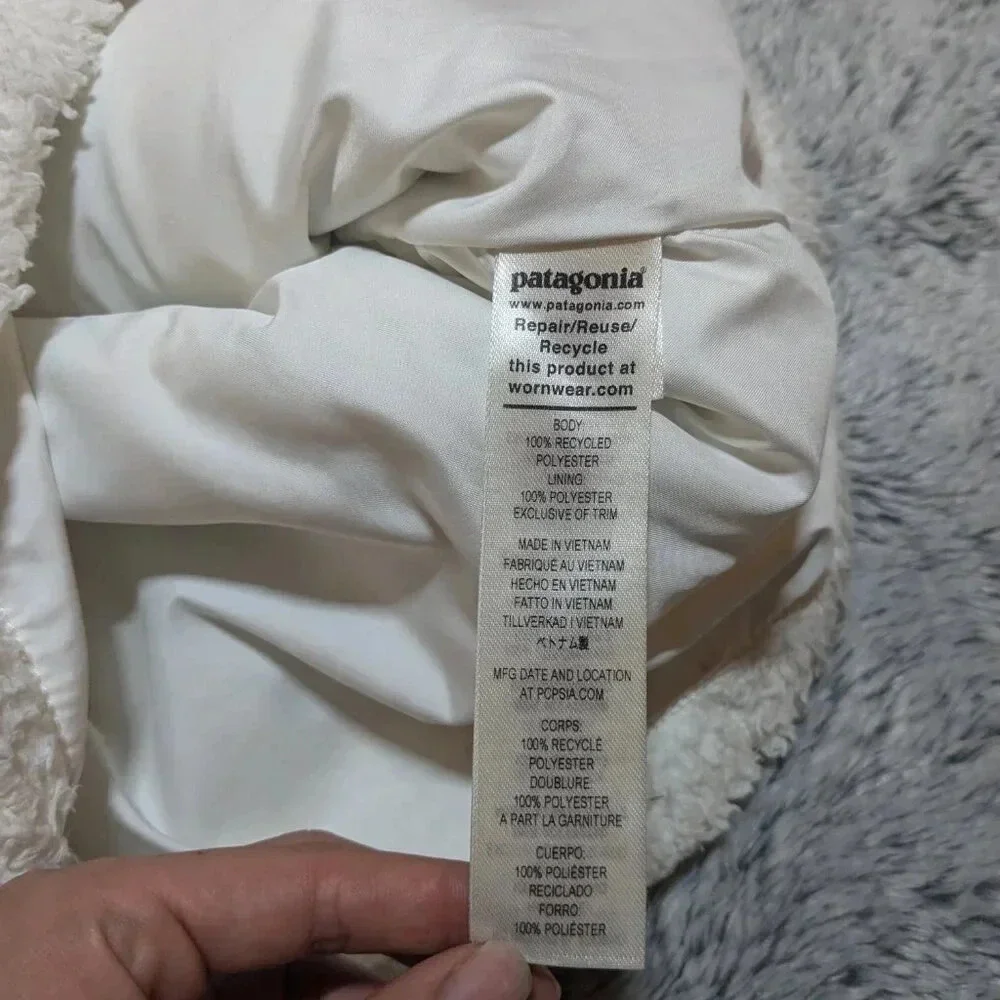 Patagonia Los Gatos Fleece Vest White Sherpa Medium
